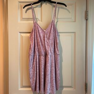 Mossimo Supply‎ Co. Dark Pink Sleeveless V-Neck Romper, Size XXL